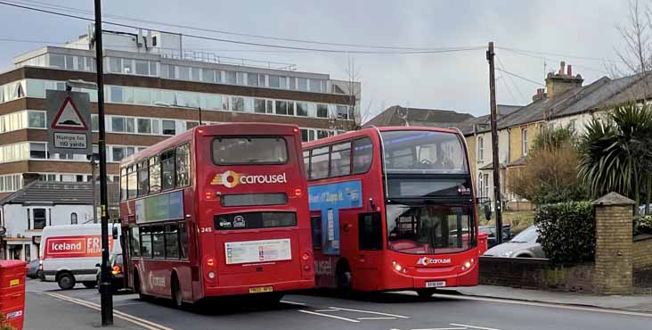 Carousel Scania N94UD East Lancs 245 N230UD & ADL Enviro400 216